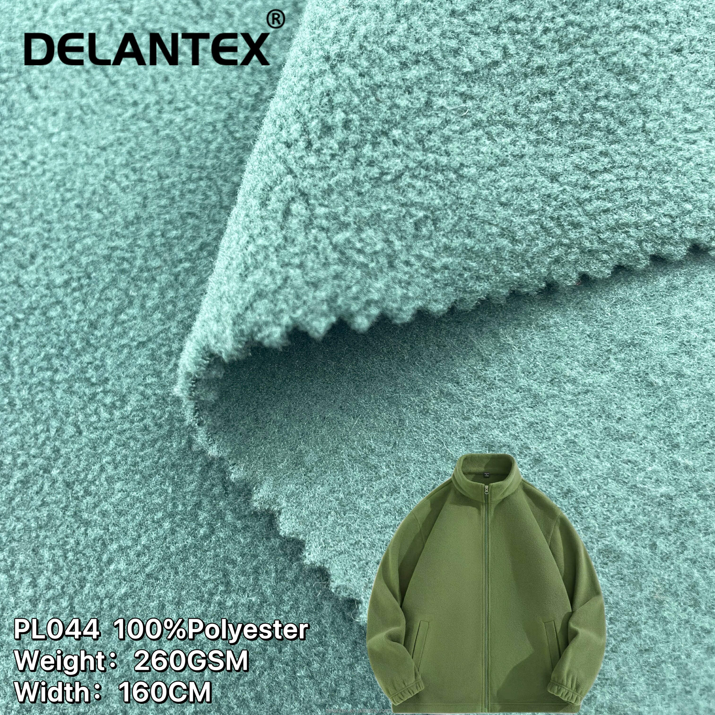 Delantex Polar Fleece Warm Keeping Knitted Polyester Two Side Fabric Wholesale