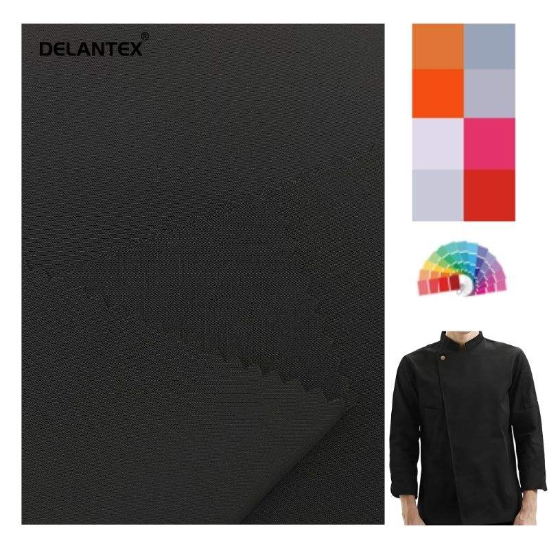 Delantex Wholesale Breathable 96% Polyester 4%Spandex Twisted 4-Way Stretch Fabric with Good Price