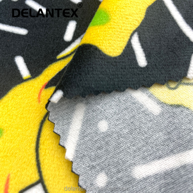 Delantex Polyester Velvet Fabric Soft 165GSM 160CM for Home Textile