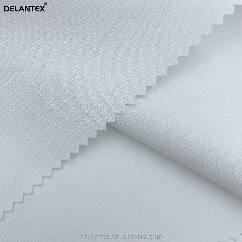 White Drape Poly Electric Conduction Moisture Wicking Fabric for Workwear