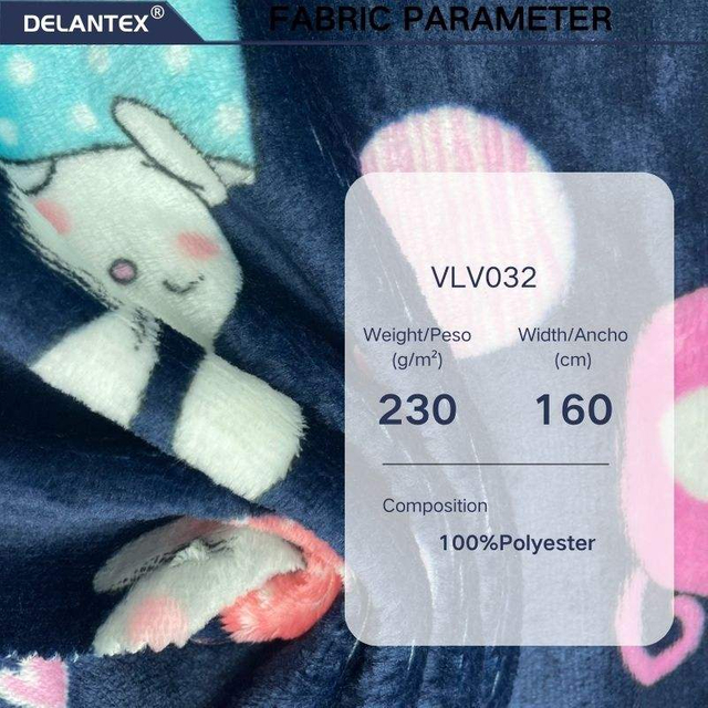 Delantex 100% Polyester Velvet Fabric for Home Textile 230GSM