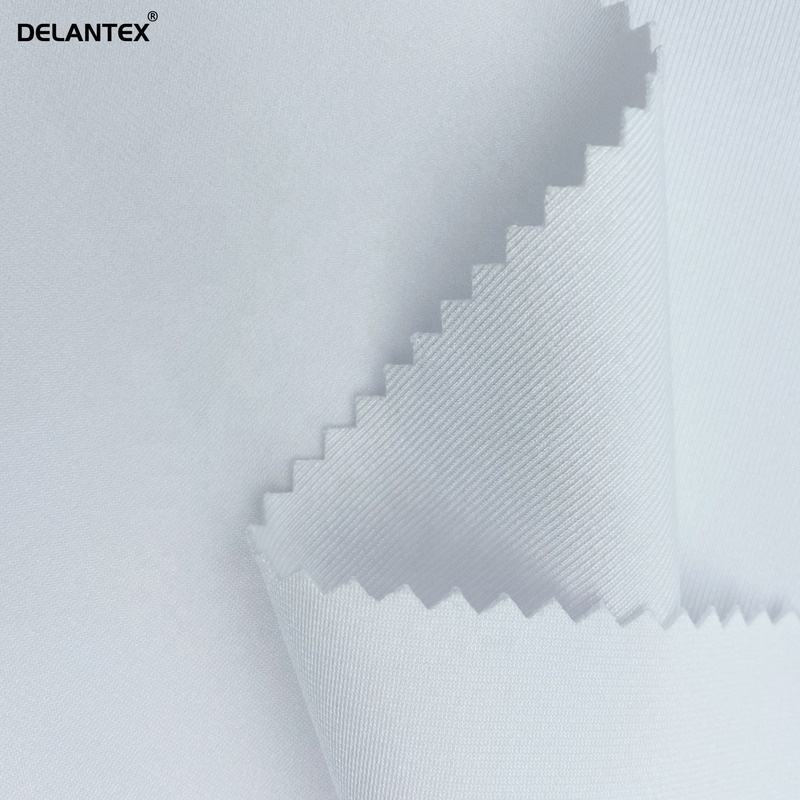 Delantex Three Combed Polyester Shinny Spandex Stretch Drape Jersey Fabric for Garment