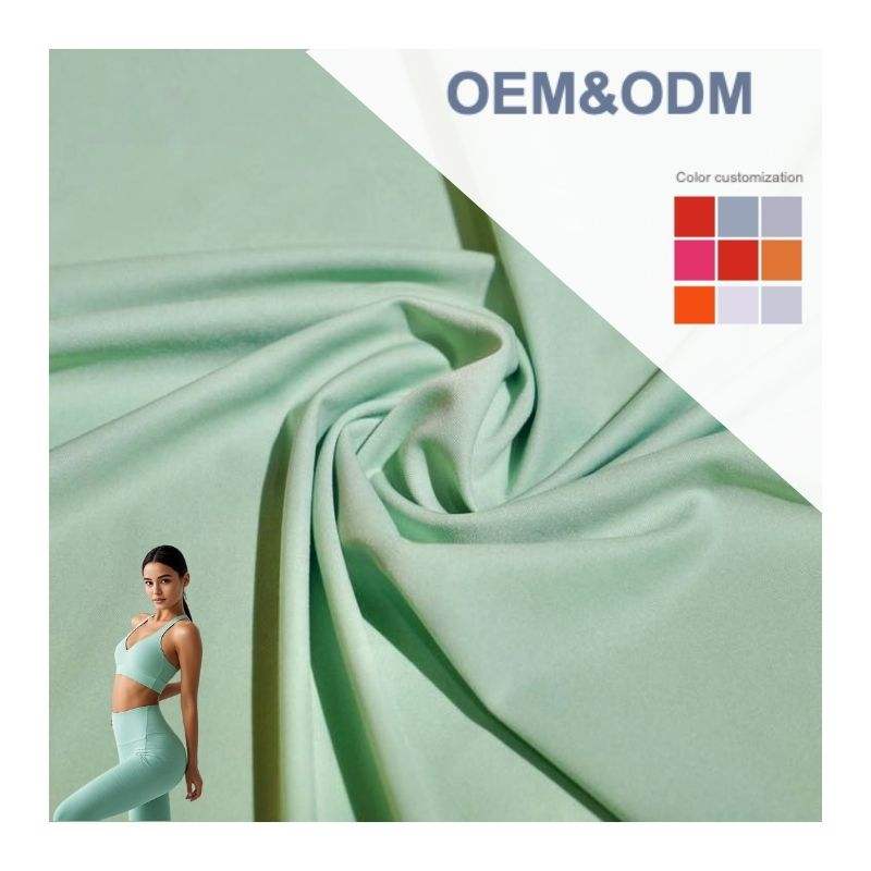 Delantex High Quality 4-Way Stretch 88% Polyester 12% Spandex Elastane Back for Girls' Activewear and Swimwear Free Sample