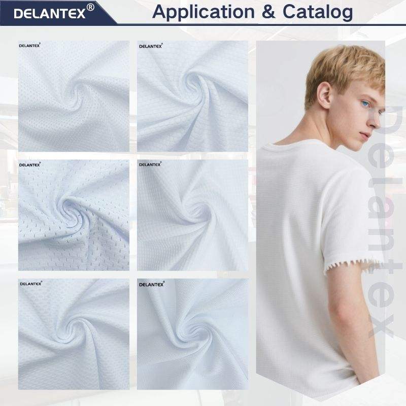 High Quality Polyester Jacquard Football Uniform Waffle Fabric Sublimation Sports Jersey Fabric Free Sample