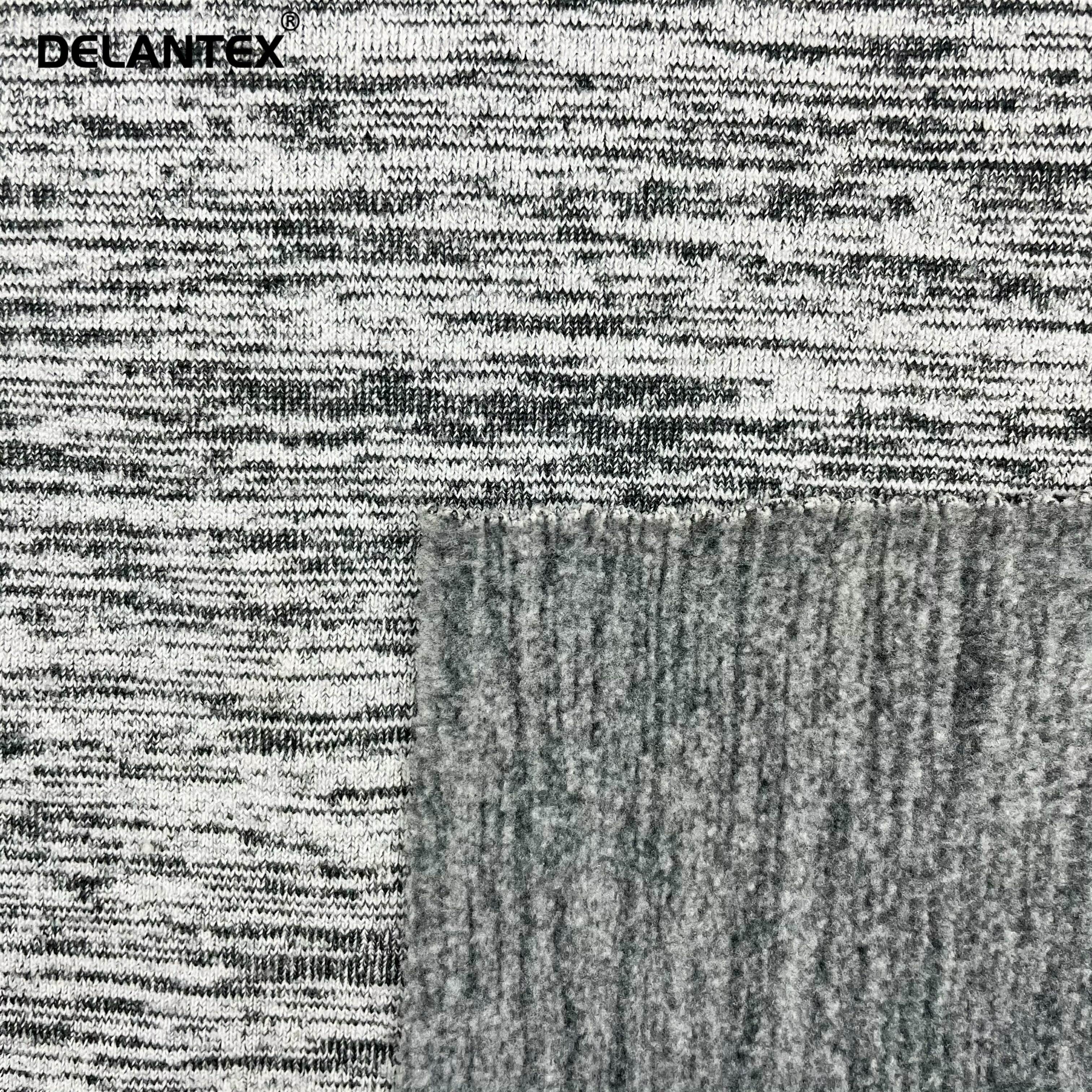 Delantex 280gsm 100% Polyester Grey Micro Fiber Hacci Fabric for Home Textile Pillowcase