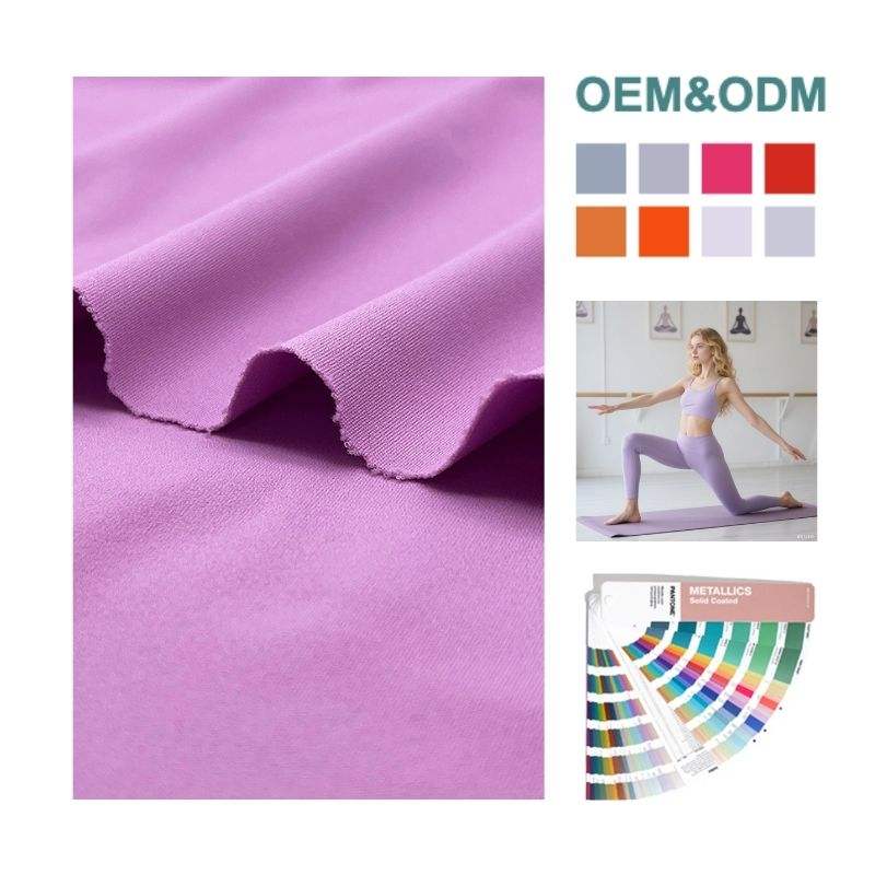 Delantex Quick-Dry Fitness Fabric 220gsm 168cm 82%Poly 18%Spandex Breathable Training & Dancewear Material Free Swatch