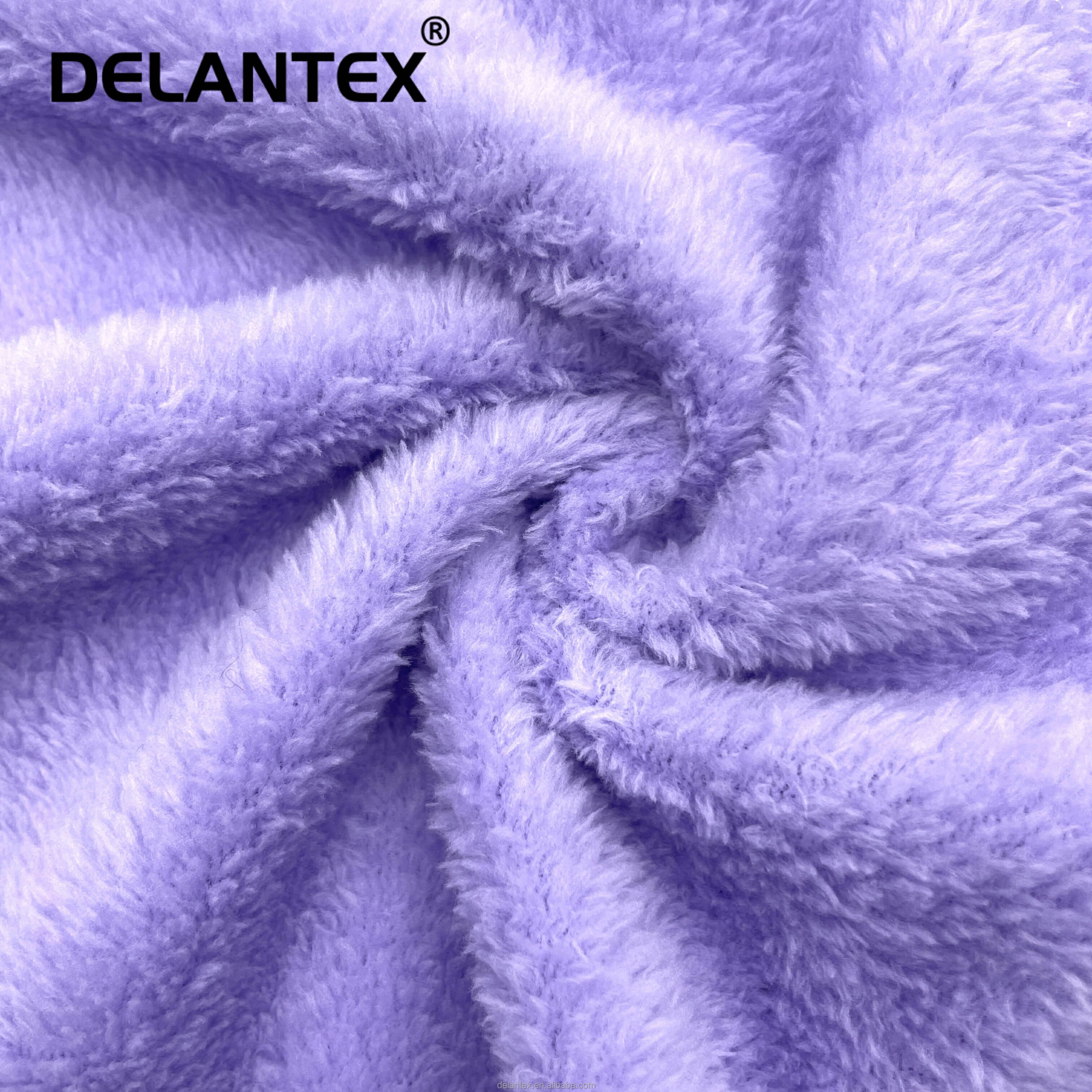 Delantex Customized Soft Flannel Fleece Fabric for Garment Bedding with High Quality Free Samples