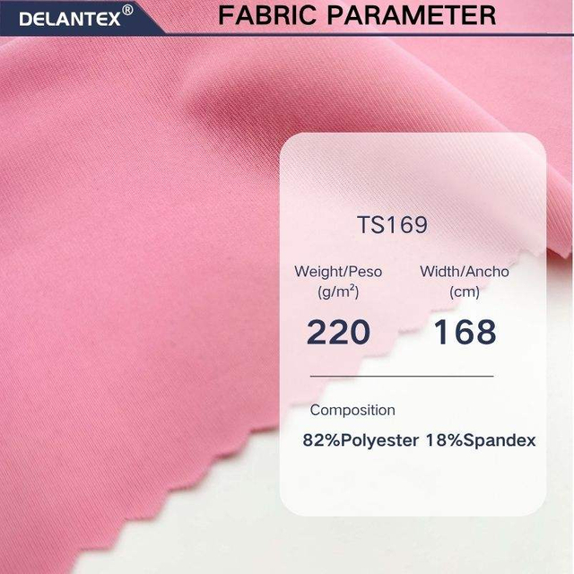 Delantex High Quantity Stretch High-density Needle Breathable 80/20 Polyester Spandex Fabric for Yoga Leggings Sportswear