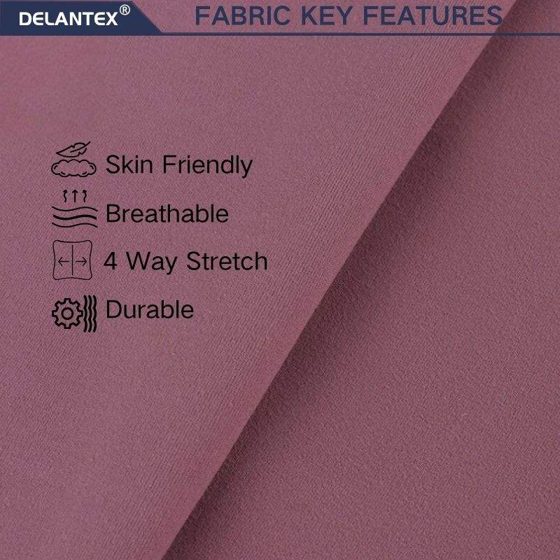 Delantex High-quality Reliable Sports Fabric Manufacturer 88%polyester 12%spandex Interlock Yoga Fabric Free Sample