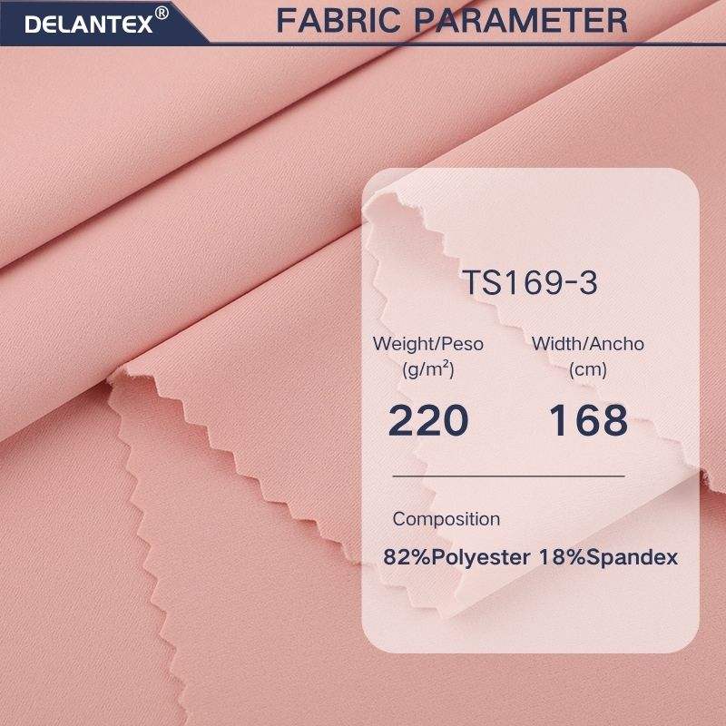 Delantex Free Sample Elastic Fabric Microfiber 4 Way Stretch High-density Polyester Fabric for Sportswear Yoga Pants