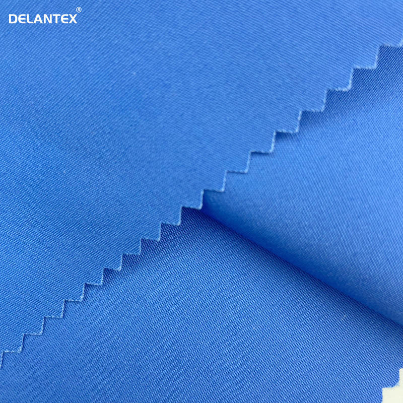 Delantex 30x30/110x60 Plain Knitted Poly Cotton Work Wear Uniform Fabric With Customized Color Free Sample