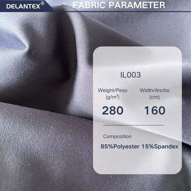 Delantex Hot Sale Promotion Black Polyester Spandex Stretch Interlock Fabric 280gsm for Sell to American Market