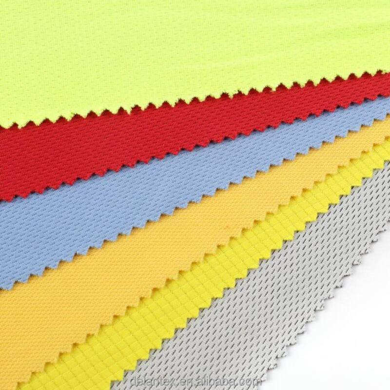100% Polyester Bird Eye Hole Mesh T Shirt Fabric for Girls for Lining Outdoor Use Diapers Free Sample