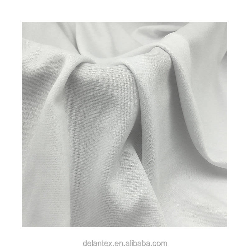 100% Polyester Interlock Sublimation White Fabric Rolls for Lining Outdoor Girls' Diapers