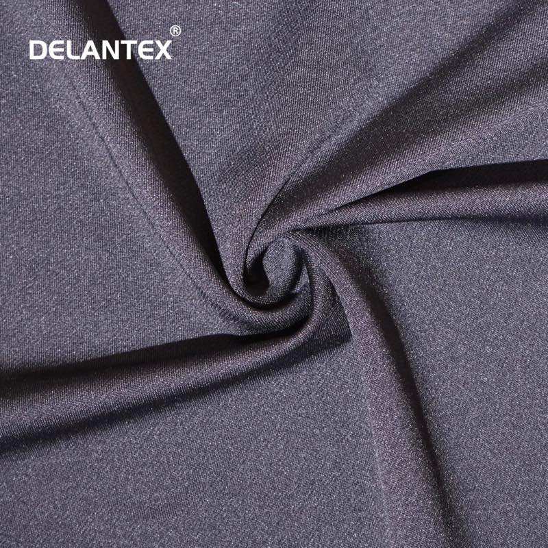 Delantex 130gsm 200gsm 250gsm Good Quality Spandex Knit Satin for Skin Collection 88% Polyester 12% Spandex Yoga Sports Fabric