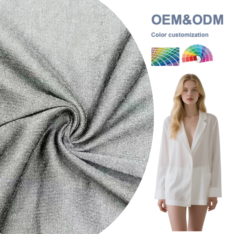 Delantex Single Sided 100% Polyester Fabric Soft Black Breathable with a Little Knitting Elasticity 165cm 180gsm