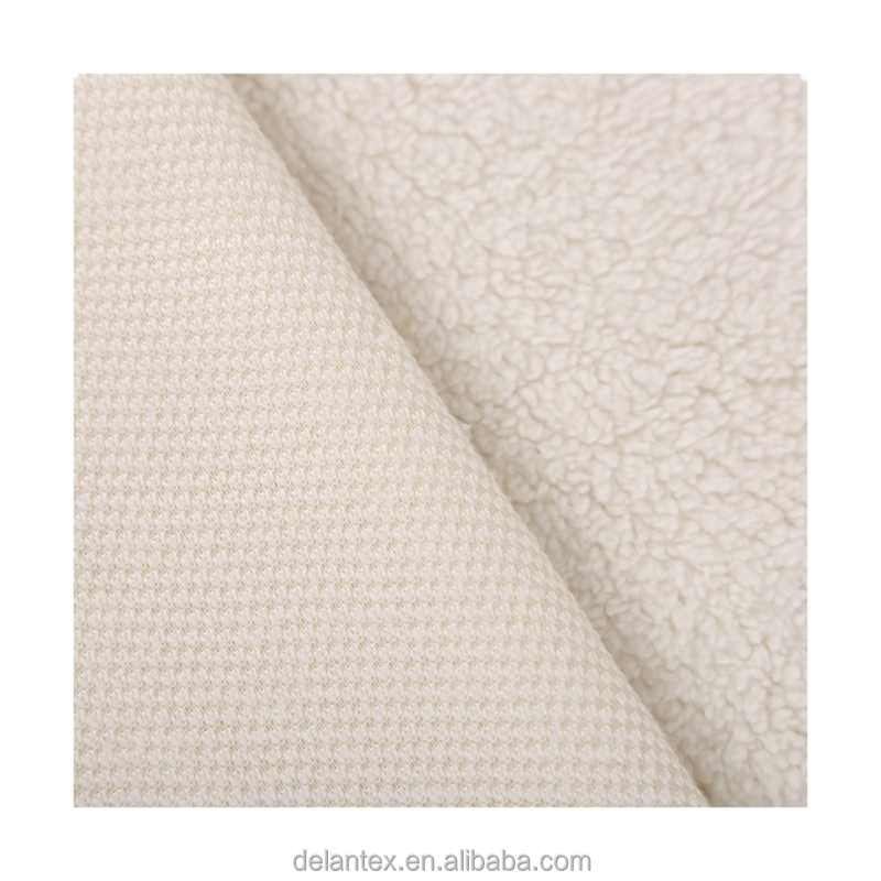 Delantex Cheap Soft Hoodi Fabric Brushed Blanket Artificial Fur Fabric Plush Fleece Coat Brush Sherpa Fleece Fabric Free Sample