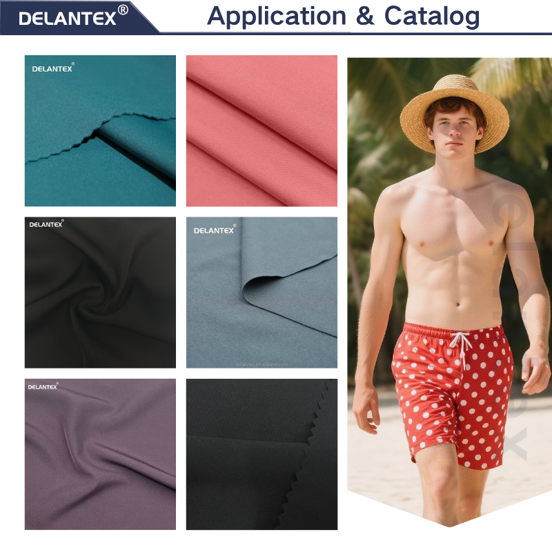 Delantex Waterproof and Tensile Strength 100% Polyester Material Fabric 150cm 240gsm Uniform Beach Pants