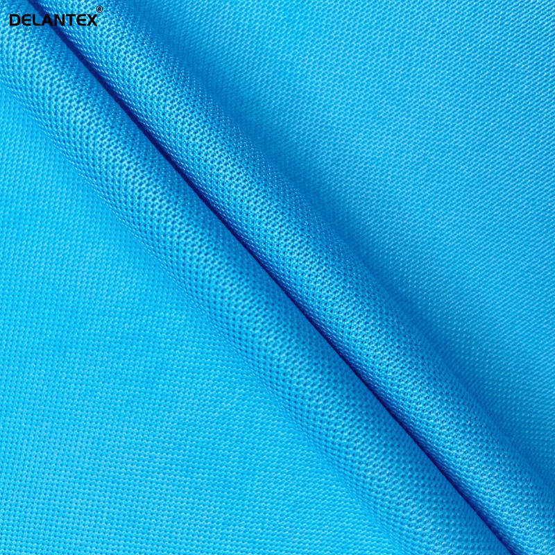 Delantex 100% Polyester Knitted Pique Fabric for Breathable Polo T-shirt Tejido Pique 100 Poliester Fabric Free Sample