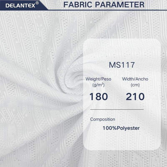 Delantex 100% Polyester 180gsm Coolpass Jacquard Fabric for Girls for Outdoor Sports Lining Free Sample