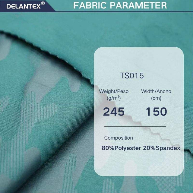 Delantex 4 Way Stretch Polyester Spandex Fabric Elastic Interlock Plain Stretch Fabric for Girls Sports Wear Yoga Wear Swimwear