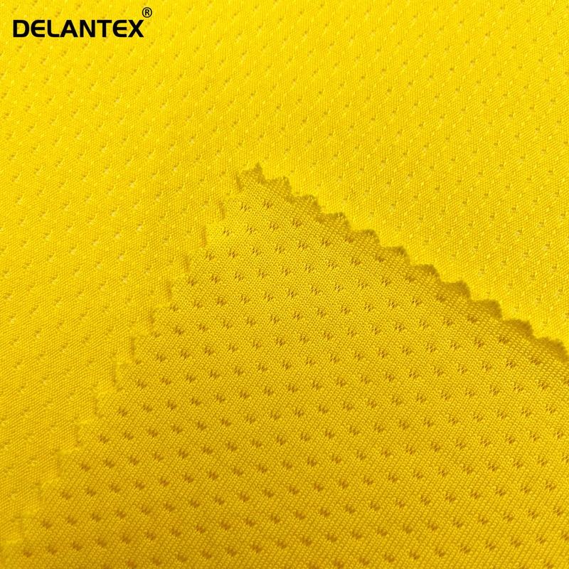 Delantex Manufacture Breathable Sport 95% Polyester 5%Spandex Knit Butterfly Jersey Stretch Mesh Fabric