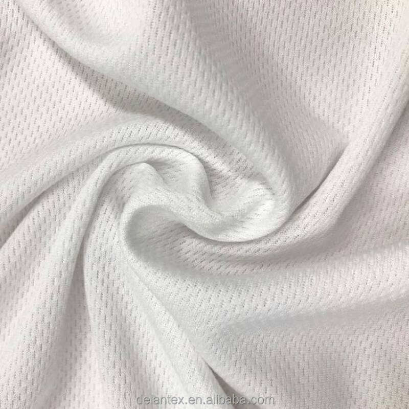 Delantex Bird Eye Mesh Football Jersey Fabric Material for T Shirt Free Sample