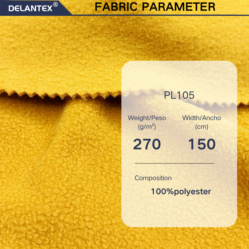 Delantex Winter Hot Fabric Self-produced and Sold Polar Fleece, Anti Shrink and Windproof Fabric with Excellent Properties