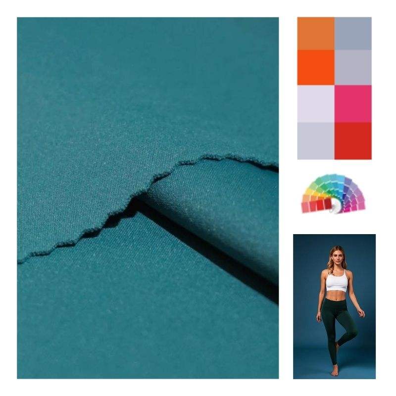 Delantex Hot Selling DTY Knit Fabric Quick-Dry Breathable Brushed Polyester for Girls' Sports-Wear and Yoga New Design