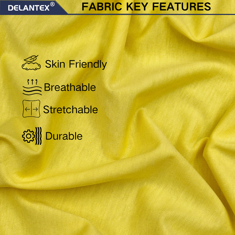 Delantex HOT SALE High Stretch Cross Dye Poly Spandex Functional Jersey Yoga Soft Touch Jersey Fabric