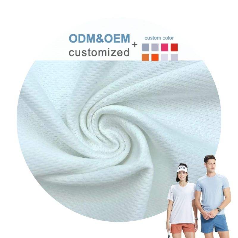 Delantex Bird Eye Mesh 100% Polyester for Sportswear and T-shirt Birds Eye Pique Mesh Fabric