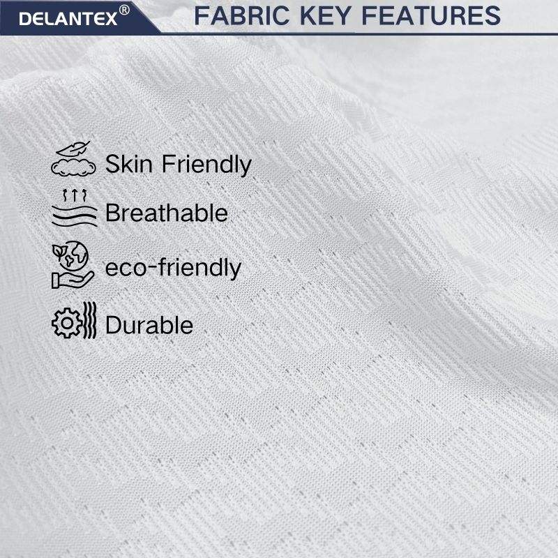 Delantex Coolpass Check Jacquard Quick Dry Mesh Fabric 100% Polyester for Sportswear T-Shirts for Girls Use-Outdoor & Lining