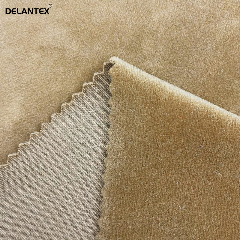 Delantex Elastic Super Soft Tricot Velvet Fabric for Blanket,sofa Cover and Garment Free Sample