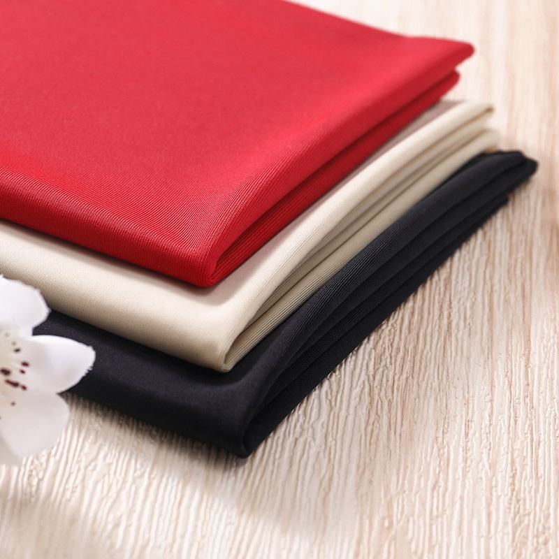 Delantex 81 Nylon 19 Spandex Weft Knit Brushed Peach Skin Interlock Fabric Free Sample