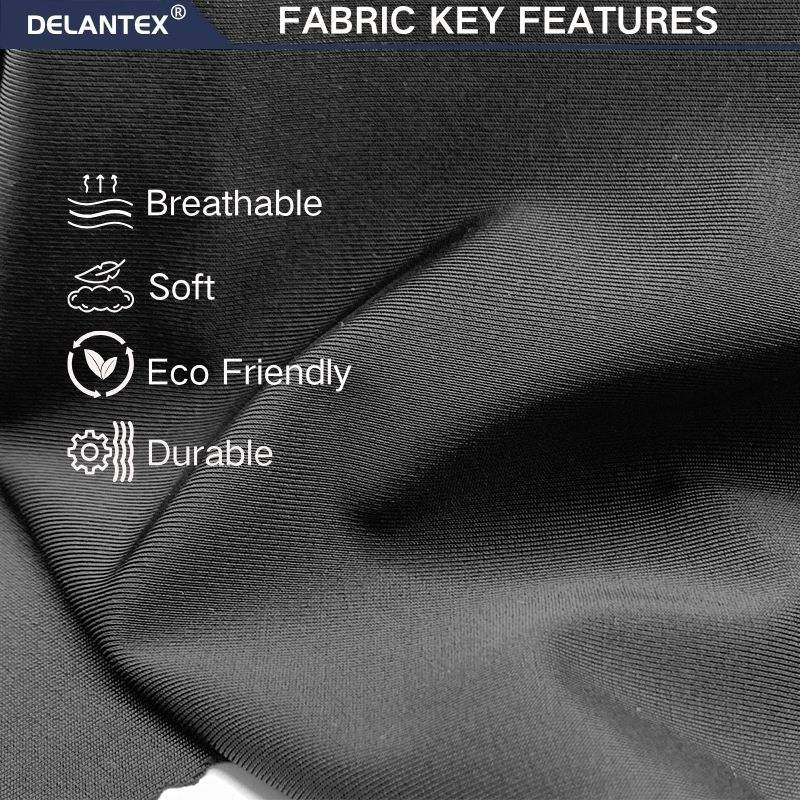 Delantex High-Elasticity Polyester Spandex Interlock 220gsm Compression Support Fabric for Shapewear Bodysuit Fast Delivery