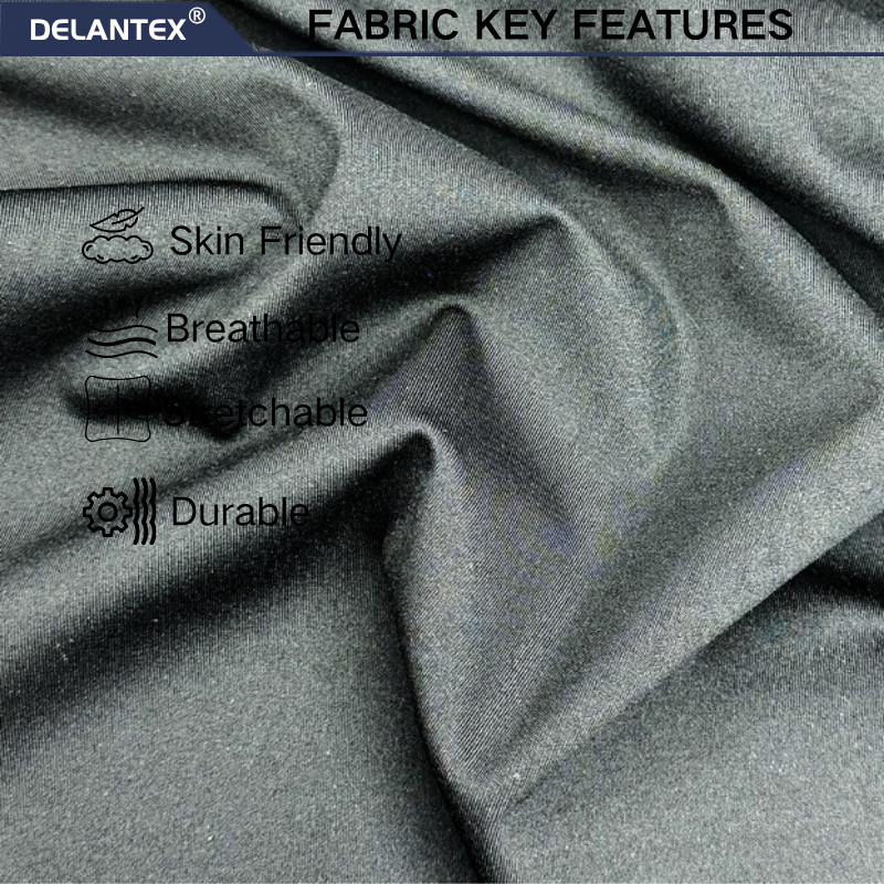 Delantex Knit Wholesale China Jersey Way Stretch Jersey Fabric Undershirt Cloth Jersey Knitted T-shirt