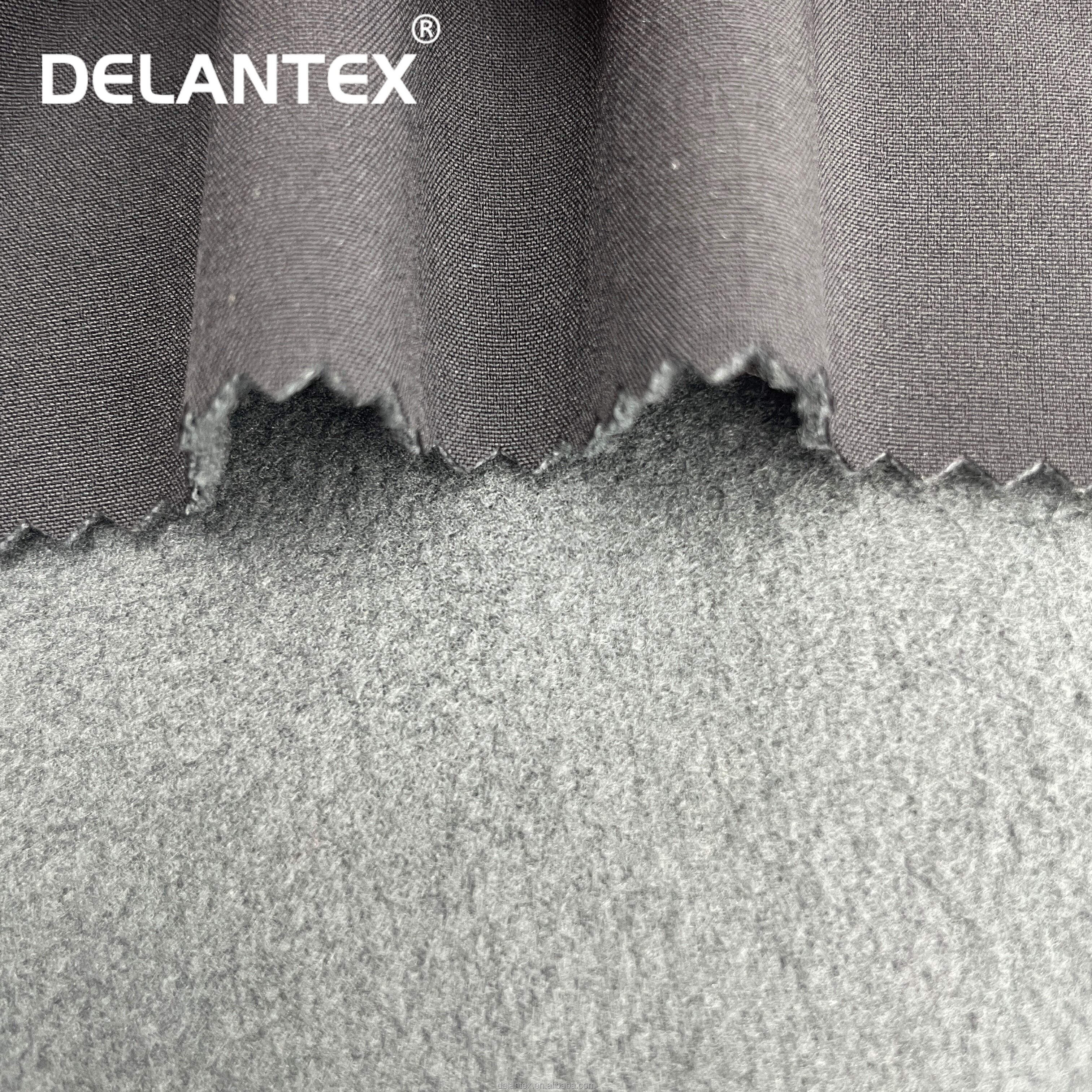 Delantex Hot Quality 320GSM 146CM 4 Way Stretch Softshell Fleece Fabric for Uniform