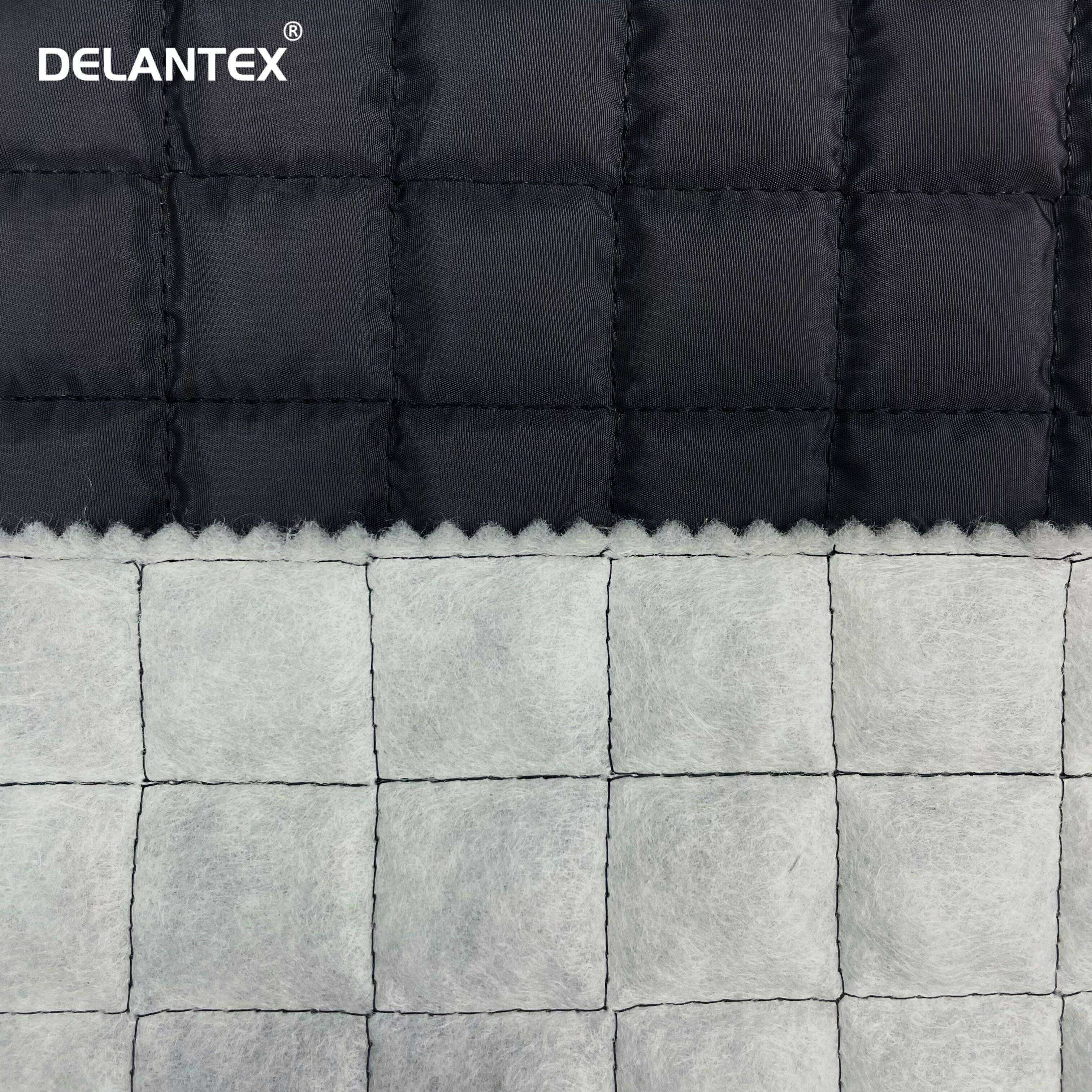 Delantex Warm Quilted Fabric 100% Polyester Pongee Quilting Fabric for Garments
