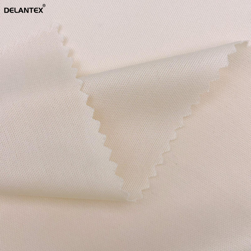 Delantex Wholesale Garment Fabric 100poly Weft Knit Interlock Fabric for Sweatshirt
