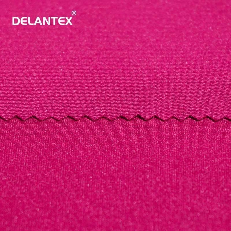 Delantex 230GSM 82%Polyester 18%Spandex Fabric Custom Knit Polyester Spandex Fabric for Swimwear Free Sample
