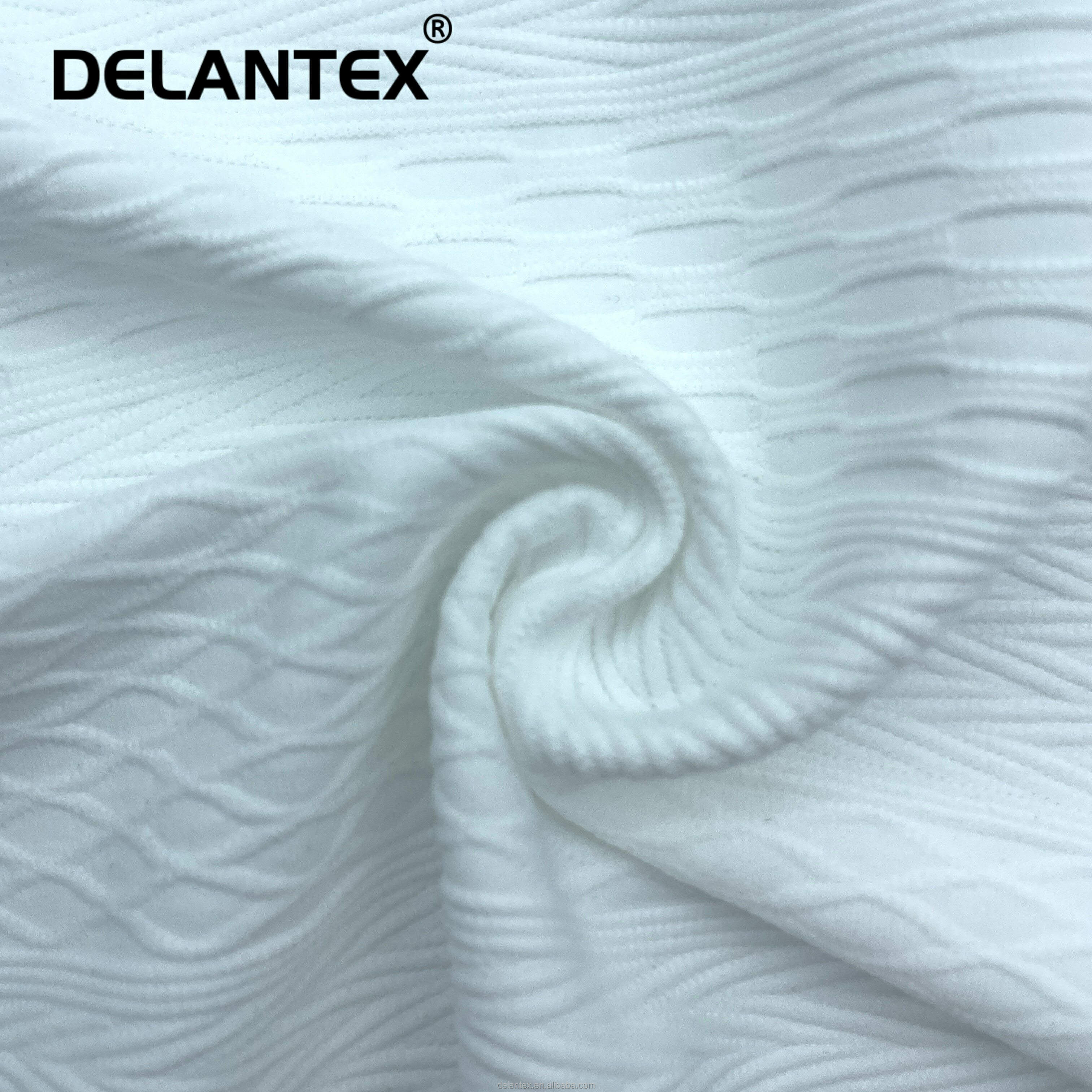 Spandex Polyester Jacquard Fabric Well Stretch Knit Fabric for Sportswear