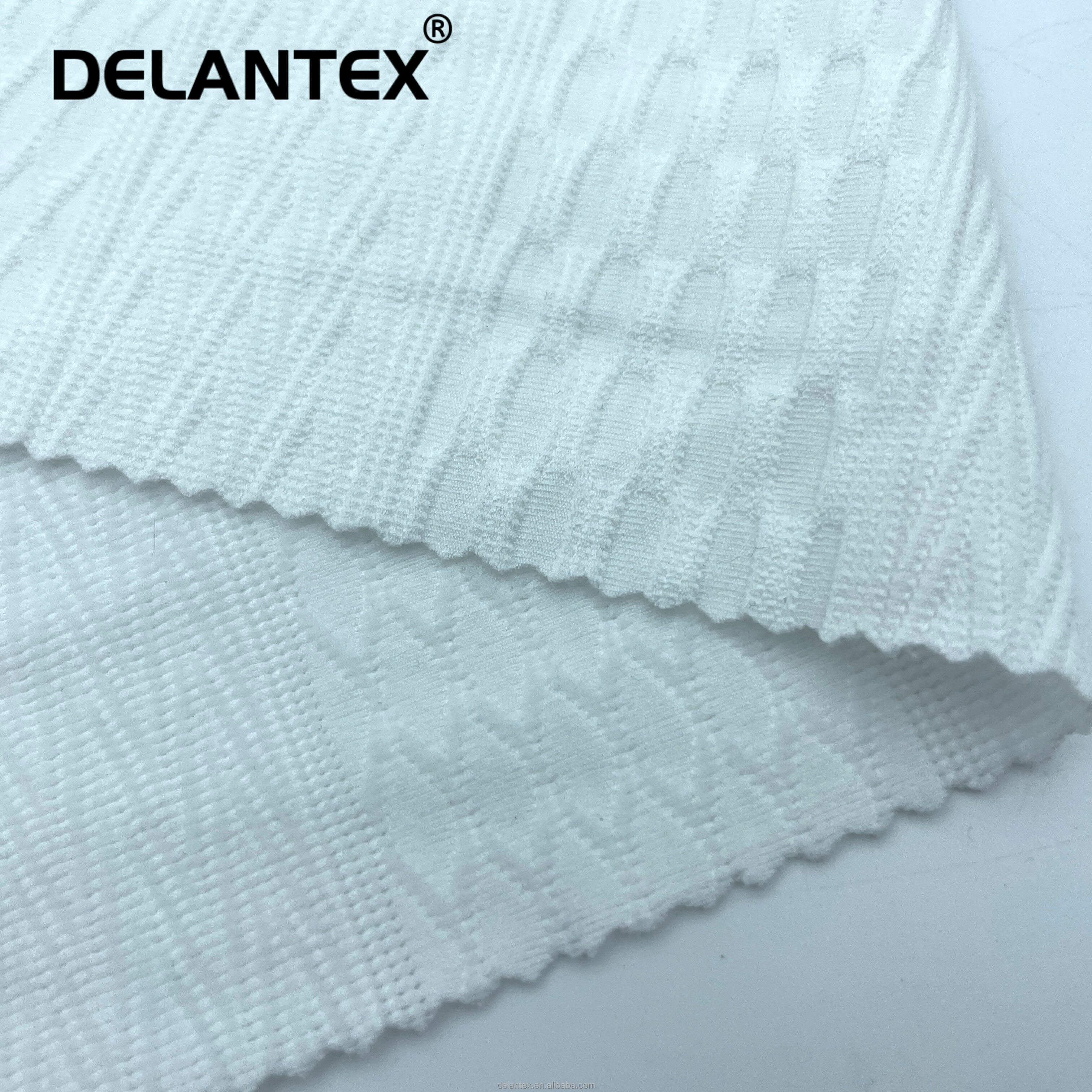 Spandex Polyester Jacquard Fabric Well Stretch Knit Fabric for Sportswear