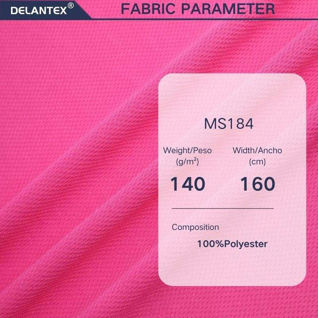 Delantex 140g 100 Polyester Dri Fit Bird Eye Mesh Quick Drying Microfiber Fabric for Activewear