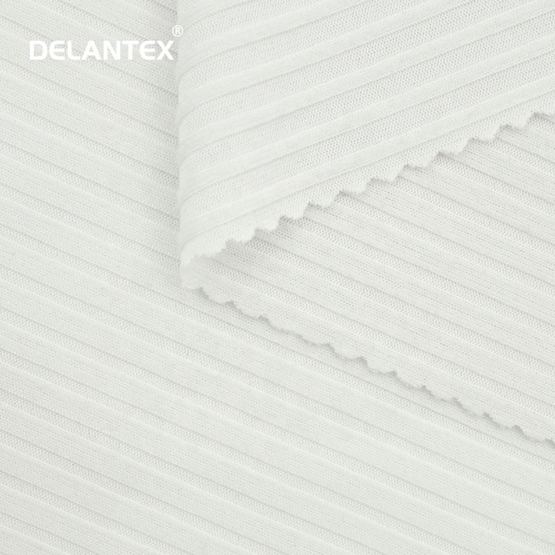 Delantex Dye Poly Spandex Knit RIB Fabric for Lady Garments