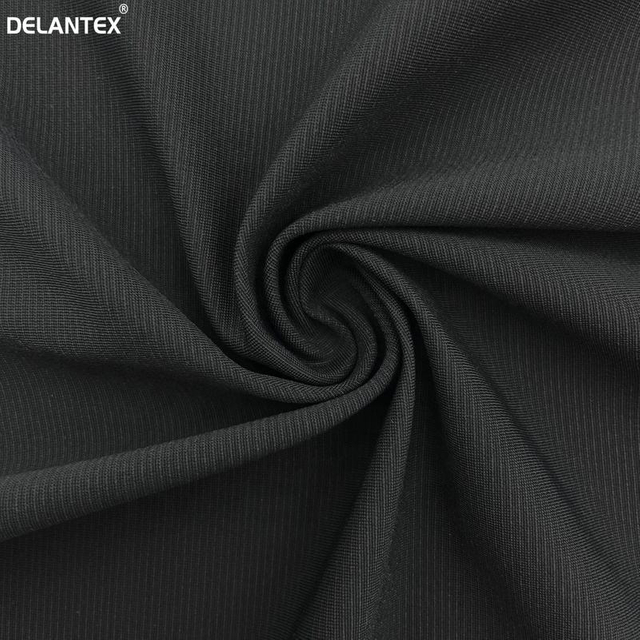 Delantex Custom Fabric Nylon Spandex Double Warp Plain Fabric for Special T-shirt