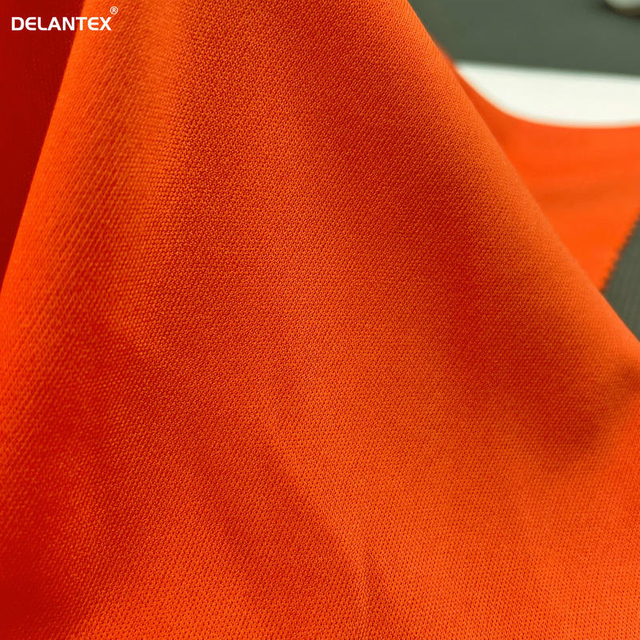 Delantex Solid Interlock Fabric Color Customized Stretch Manufacture Garment Fabric for Sportswear