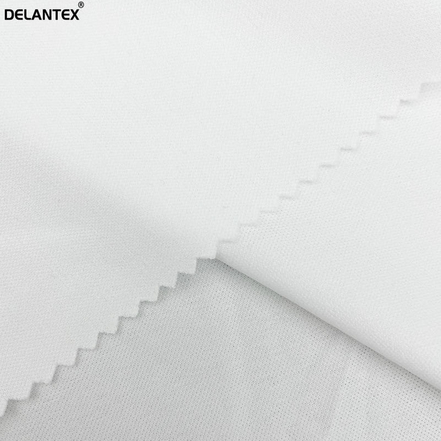 Delantex Interlock Jersey Fabric Sublimation Blank 100% Polyester White Color for T-shirt