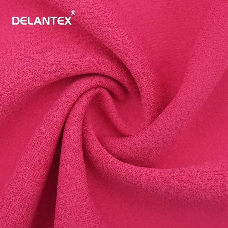 Delantex 95 Polyester 5 Spandex 75D/36f Scuba Crepe Fabric for Dubai Egypt Market