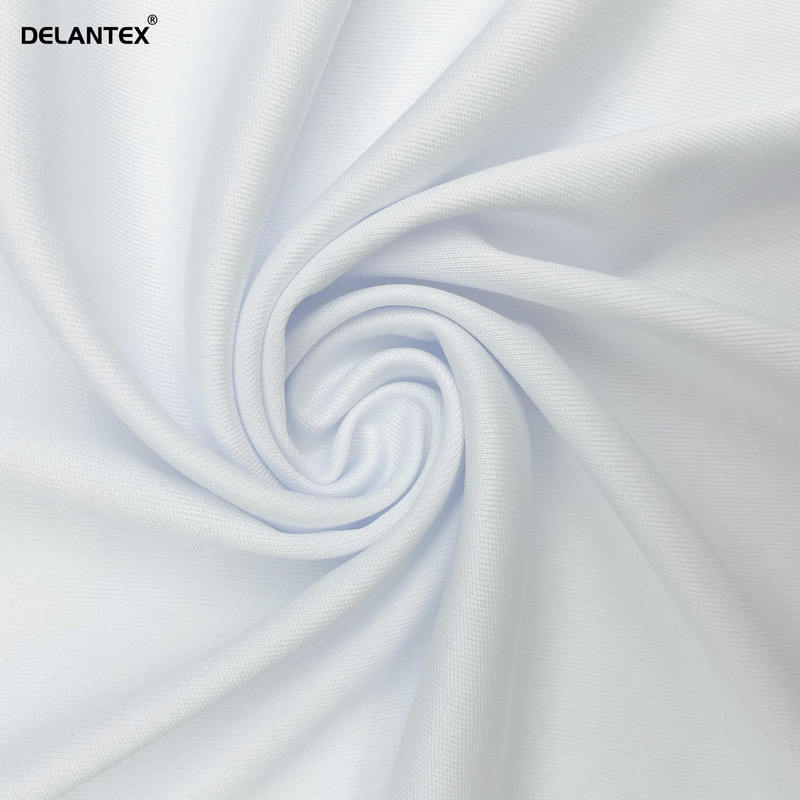 Delantex Quick Dry 75D/72F 100%poly Weft Knitted Interlock Fabric for Outdoor Sportswear