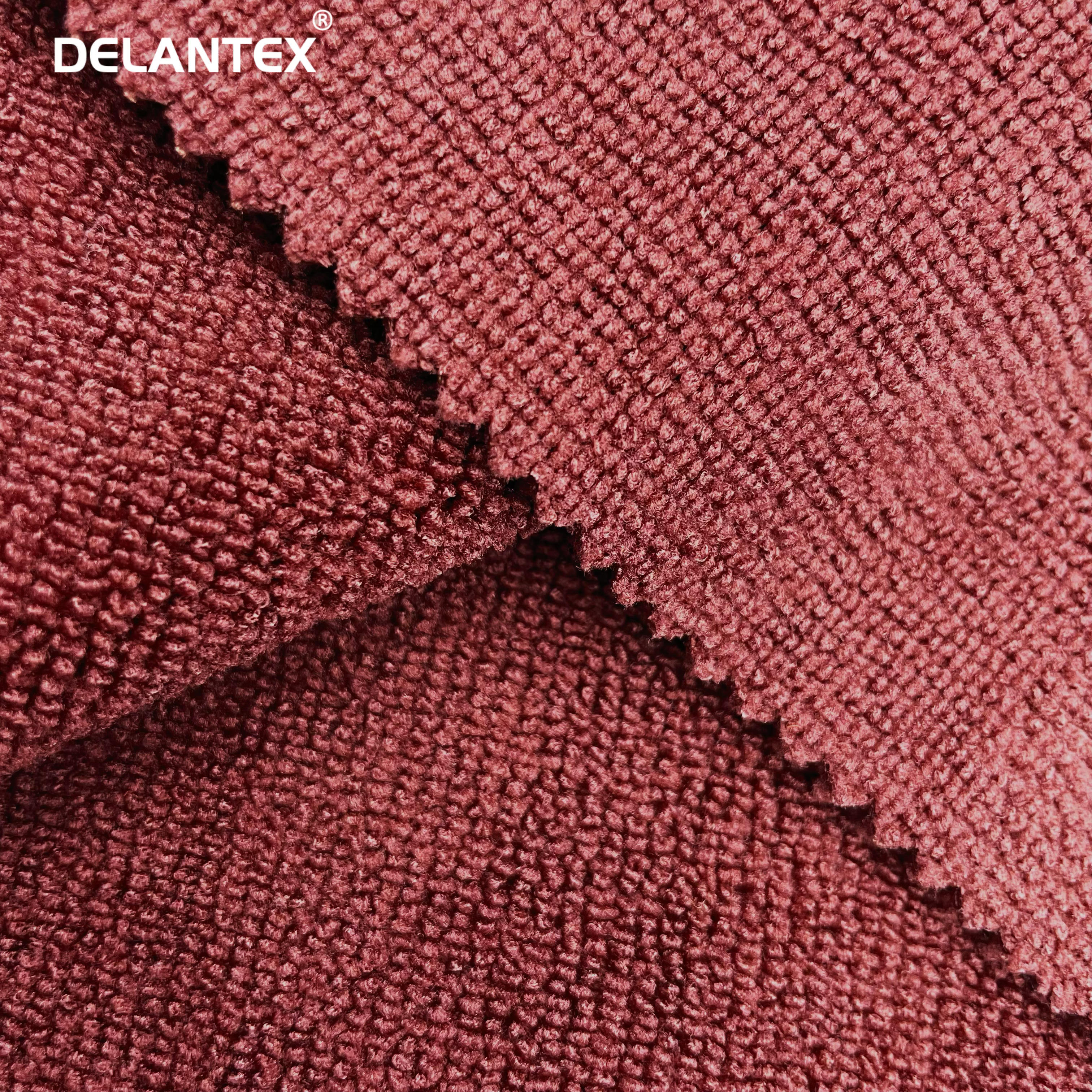 Delantex Warp Knitting Absorbent Fabric in Roll 80% Polyester 20% Polyamide Microfiber Terry Fabric for Cleaning
